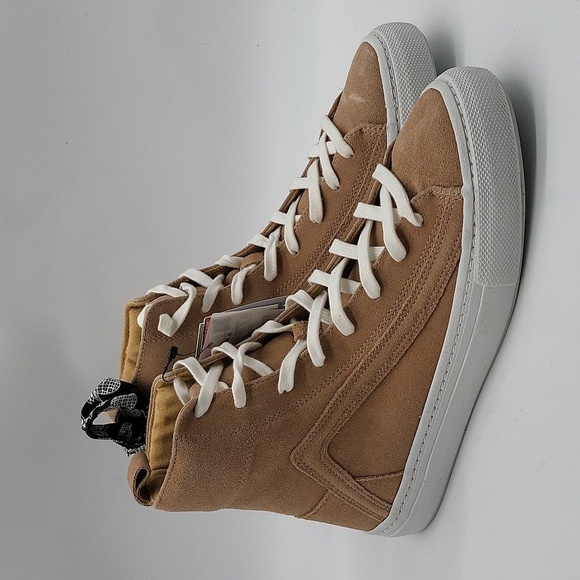 855- Zara Trafaluc Pink Suede High-Top Sneakers – Size 7.5 – NWT - Picture 2 of 10